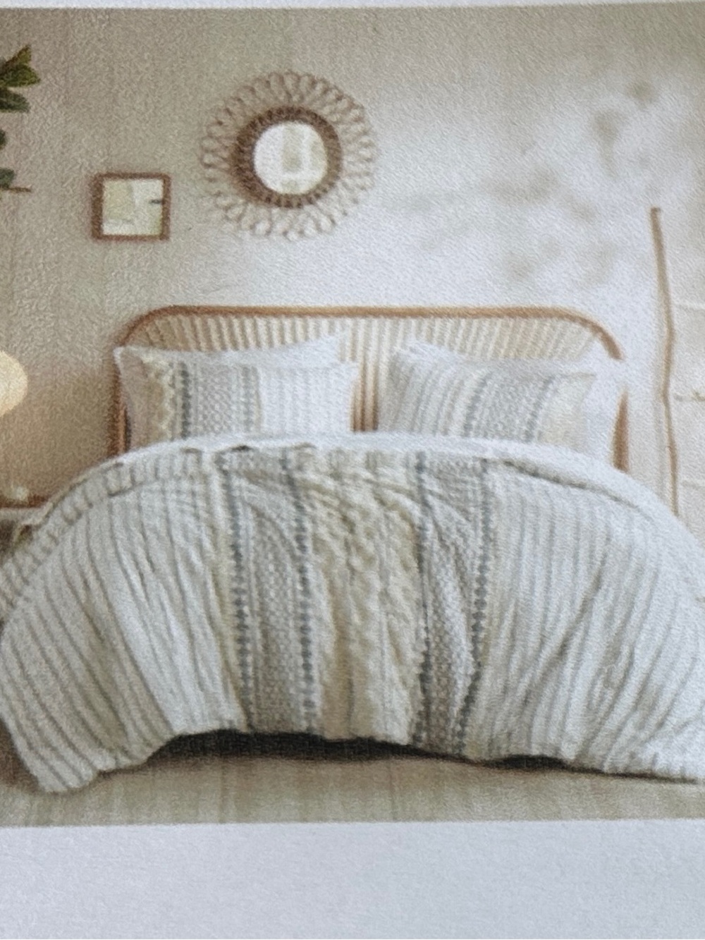 Ink + Ivy King Duvet Cover Set , 2 King pillow shams and throw pillow cover